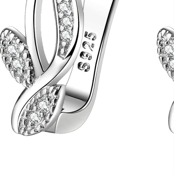 925 Sterling Silver Hypoallergenic Women's Dangle Earrings - Picture 2 of 3